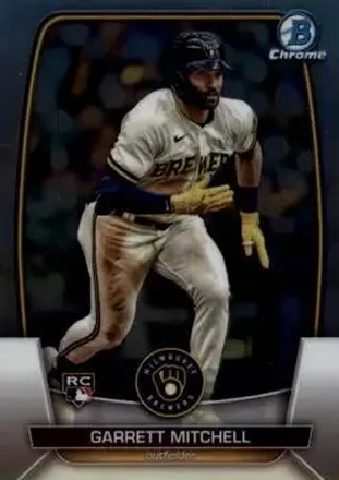 2023 Bowman Chrome #3 - Garrett Mitchell - Milwaukee Brewers