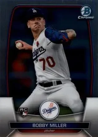 2023 Bowman Chrome #7 - Bobby Miller - Los Angeles Dodgers