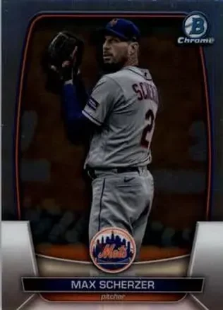 2023 Bowman Chrome #8 - Max Scherzer - New York Mets