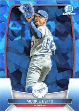 2023 Bowman Chrome Sapphire Edition #2 - Mookie Betts - Los Angeles Dodgers