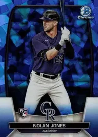 2023 Bowman Chrome Sapphire Edition #4 - Nolan Jones - Colorado Rockies