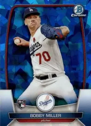 2023 Bowman Chrome Sapphire Edition #7 - Bobby Miller - Los Angeles Dodgers