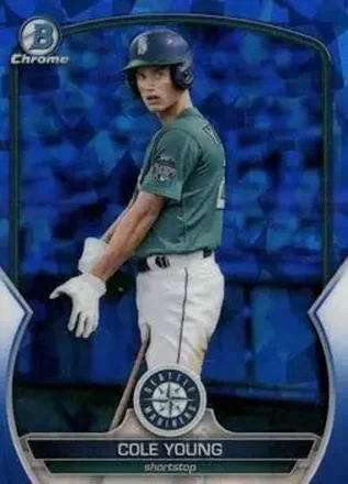 2023 Bowman Sapphire Edition #BCP-9 - Cole Young - Seattle Mariners