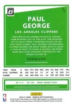 Back of Paul George