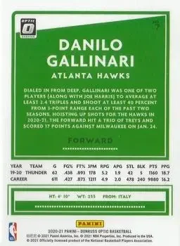 Back of Danilo Gallinari