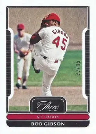2023 Panini Three and Two #7 - Bob Gibson - St. Louis Cardinals