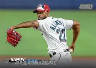2023 Stadium Club #4 - Sandy Alcantara - Miami Marlins