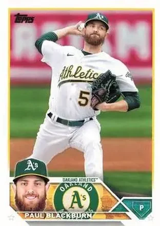 2023 Topps #6 - Paul Blackburn - Oakland Athletics