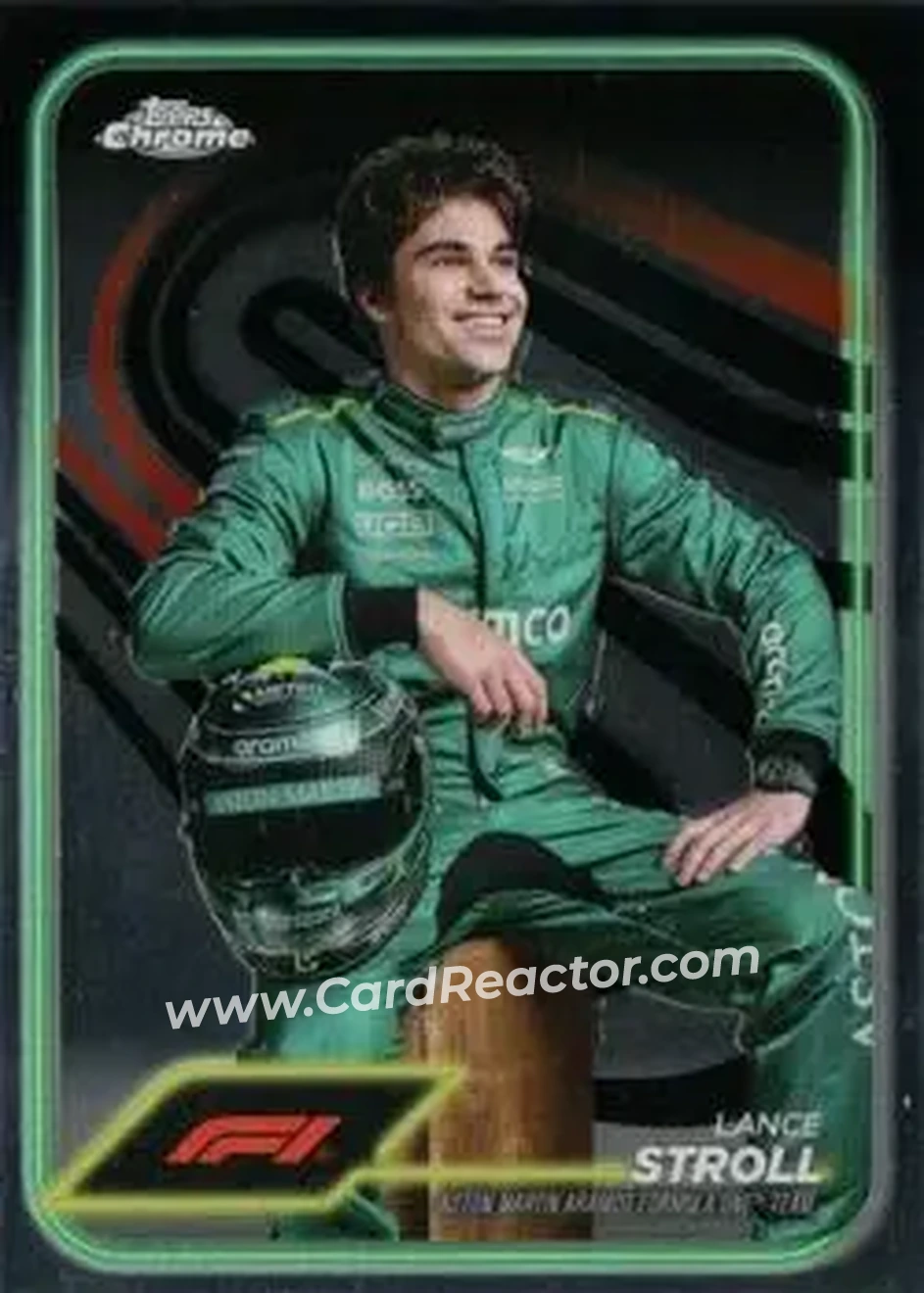 2024 Topps Chrome Formula 1 #12 - Lance Stroll - Aston Martin Aramco Cognizant F1 Team - Front