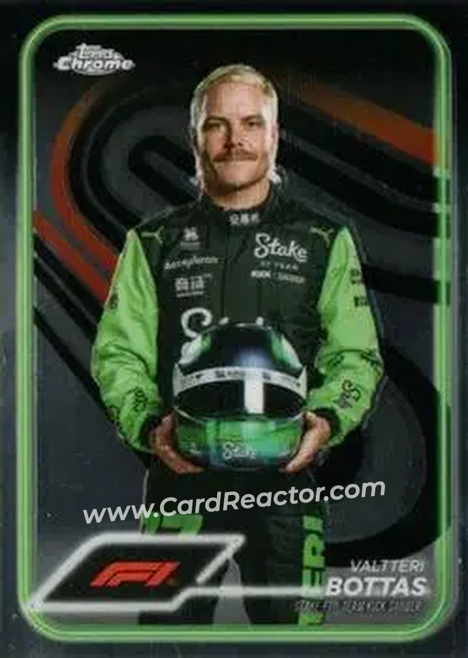 2024 Topps Chrome Formula 1 #13 - Valtteri Bottas - Stake F1 Team KICK Sauber - Front