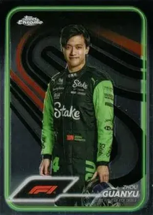 2024 Topps Chrome Formula 1 #14 - Zhou Guanyu - Stake F1 Team KICK Sauber