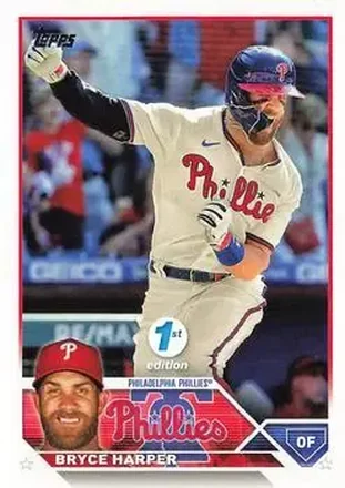 2023 Topps 1st Edition #3 - Bryce Harper - Philadelphia Phillies