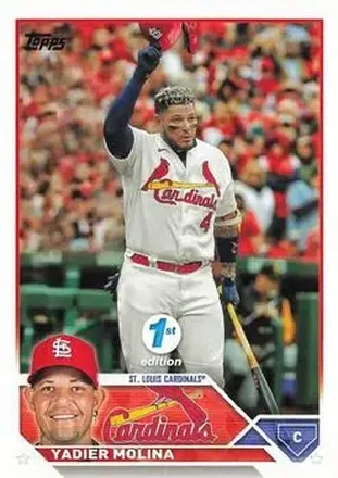 2023 Topps 1st Edition #4 - Yadier Molina - St. Louis Cardinals