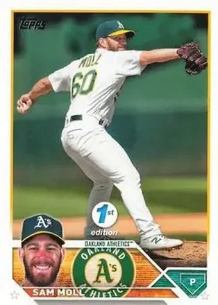 2023 Topps 1st Edition #8 - Sam Moll - Oakland Athletics