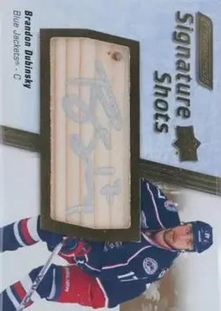 2024-25 Upper Deck Engrained Icons - Signature Shots #SS-BD - Brandon Dubinsky - Columbus Blue Jackets