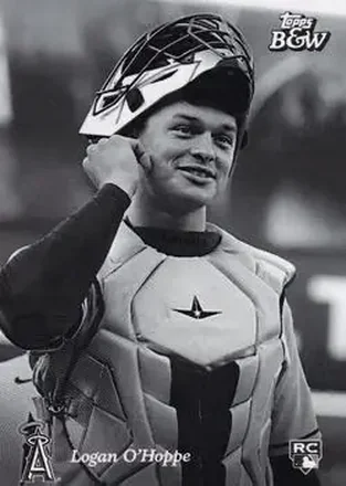 2023 Topps Black & White #5 - Logan O'Hoppe - Los Angeles Angels