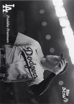2023 Topps Black & White #9 - Freddie Freeman - Los Angeles Dodgers