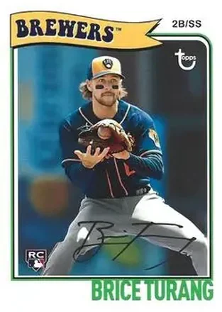 2023 Topps Brooklyn Collection #3 - Brice Turang - Milwaukee Brewers