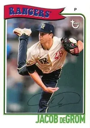 2023 Topps Brooklyn Collection #9 - Jacob deGrom - Texas Rangers