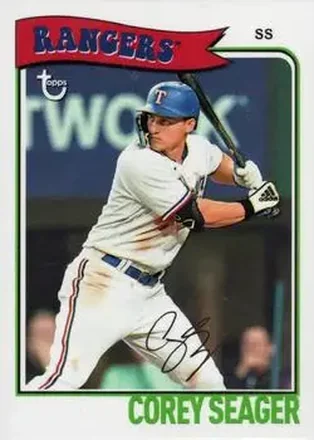 2023 Topps Brooklyn Collection #10 - Corey Seager - Texas Rangers