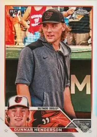 2023 Topps Chrome #2b - Gunnar Henderson - Baltimore Orioles