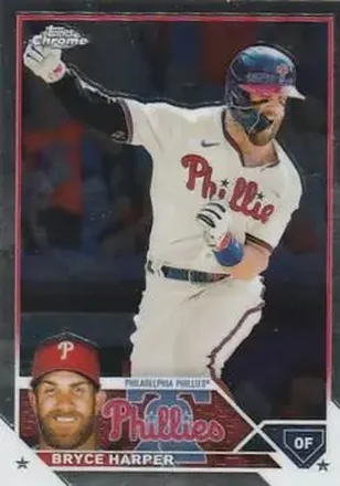 2023 Topps Chrome #3 - Bryce Harper - Philadelphia Phillies