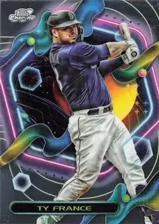 2023 Topps Chrome Cosmic #9 - Ty France - Seattle Mariners