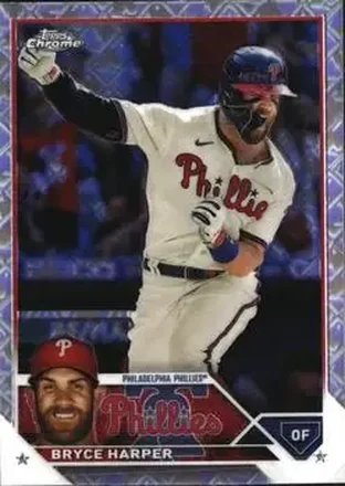 2023 Topps Chrome Logofractor Edition #3 - Bryce Harper - Philadelphia Phillies