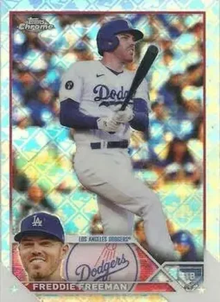 2023 Topps Chrome Logofractor Edition #5 - Freddie Freeman - Los Angeles Dodgers