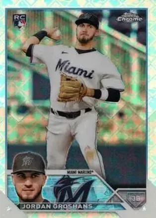2023 Topps Chrome Logofractor Edition #9 - Jordan Groshans - Miami Marlins