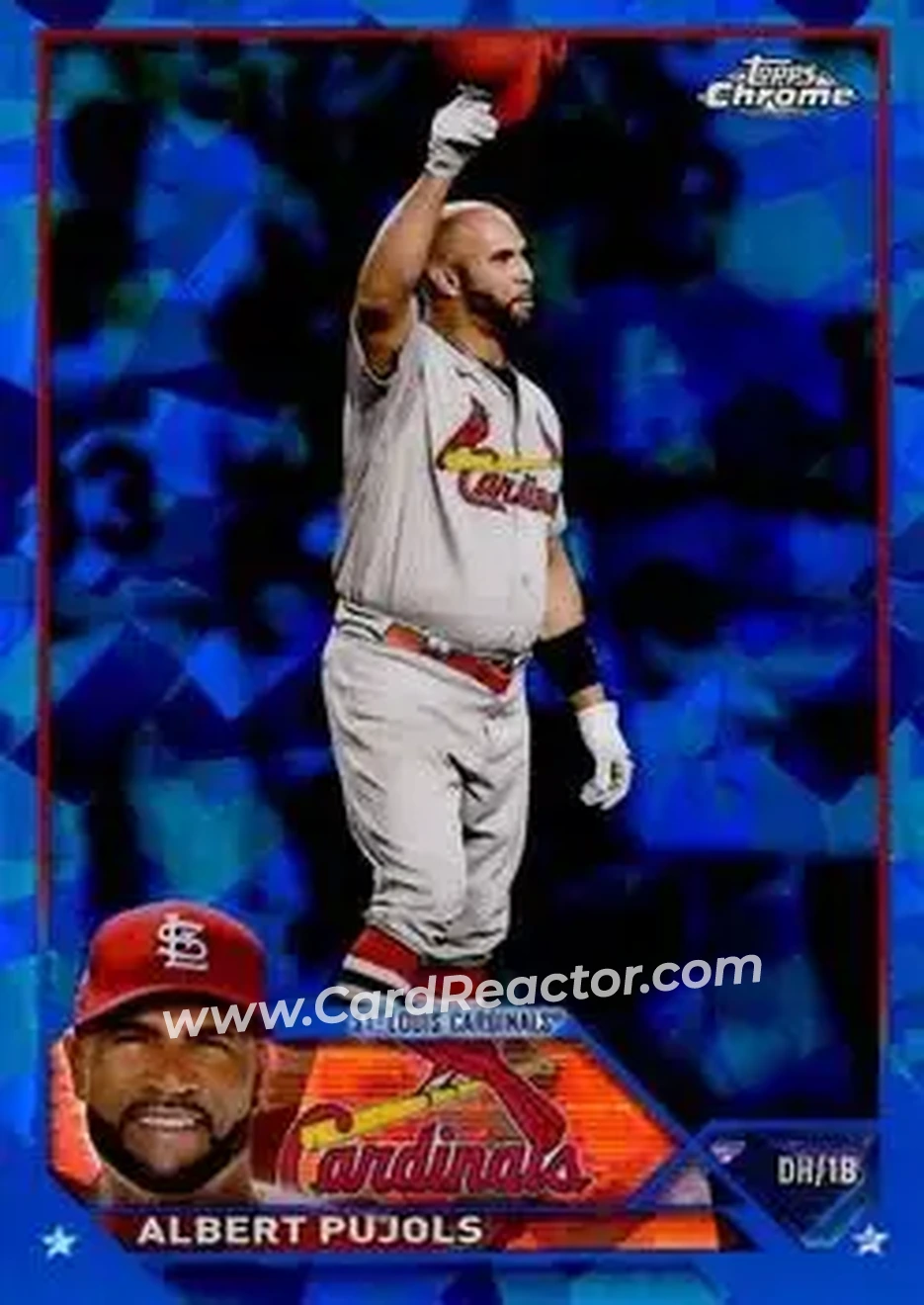 2023 Topps Chrome Sapphire Edition #5 - Albert Pujols - St. Louis Cardinals - Front