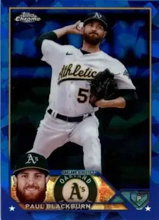 2023 Topps Chrome Sapphire Edition #6 - Paul Blackburn - Oakland Athletics