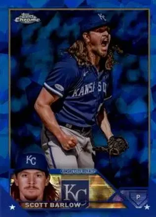 2023 Topps Chrome Sapphire Edition #9 - Scott Barlow - Kansas City Royals