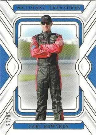 2025 Panini National Treasures - Gold #18 - Carl Edwards - Joe Gibbs Racing
