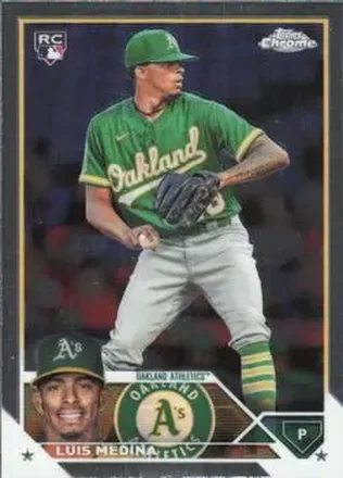 2023 Topps Chrome Update #USC2 - Luis Medina - Oakland Athletics
