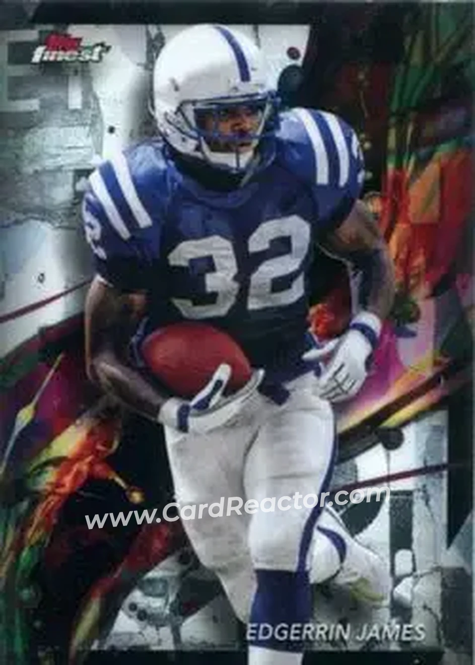 2024 Finest #34 - Edgerrin James - Indianapolis Colts - Front
