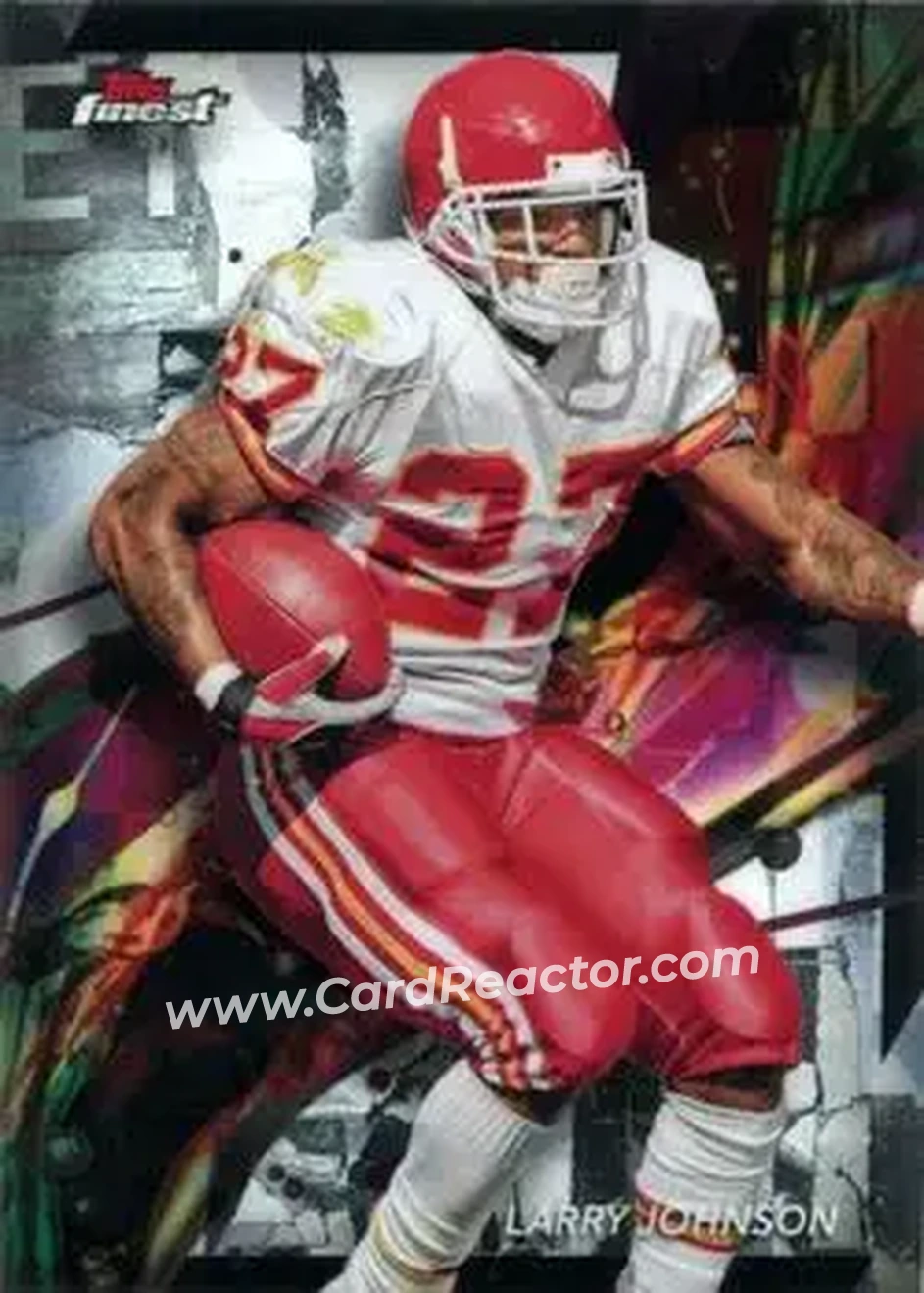 2024 Finest #40 - Larry Johnson - Kansas City Chiefs - Front 2024 Finest #40 - Larry Johnson - Kansas City Chiefs - Front