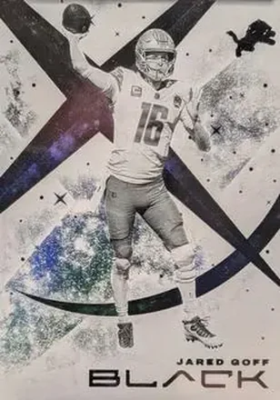 2024 Panini Black - White Night #WN-JG - Jared Goff - Detroit Lions