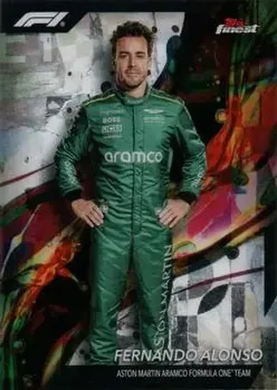 2024 Topps Finest Formula 1 #11 - Fernando Alonso - Aston Martin Aramco Formula One Team
