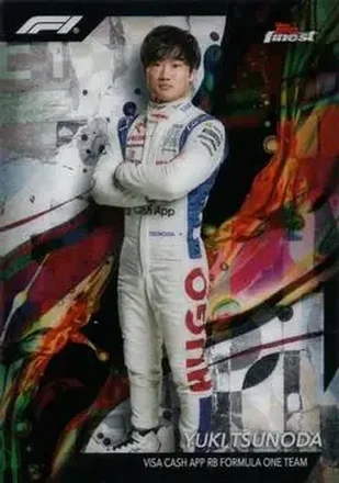 2024 Topps Finest Formula 1 #17 - Yuki Tsunoda - Visa Cash App RB Formula One