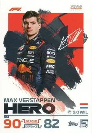2024 Topps Turbo Attax F1 #13 - Max Verstappen - Oracle Red Bull Racing