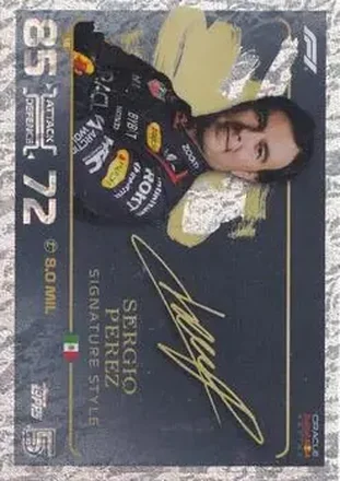 2024 Topps Turbo Attax F1 #18 - Sergio Perez - Oracle Red Bull Racing