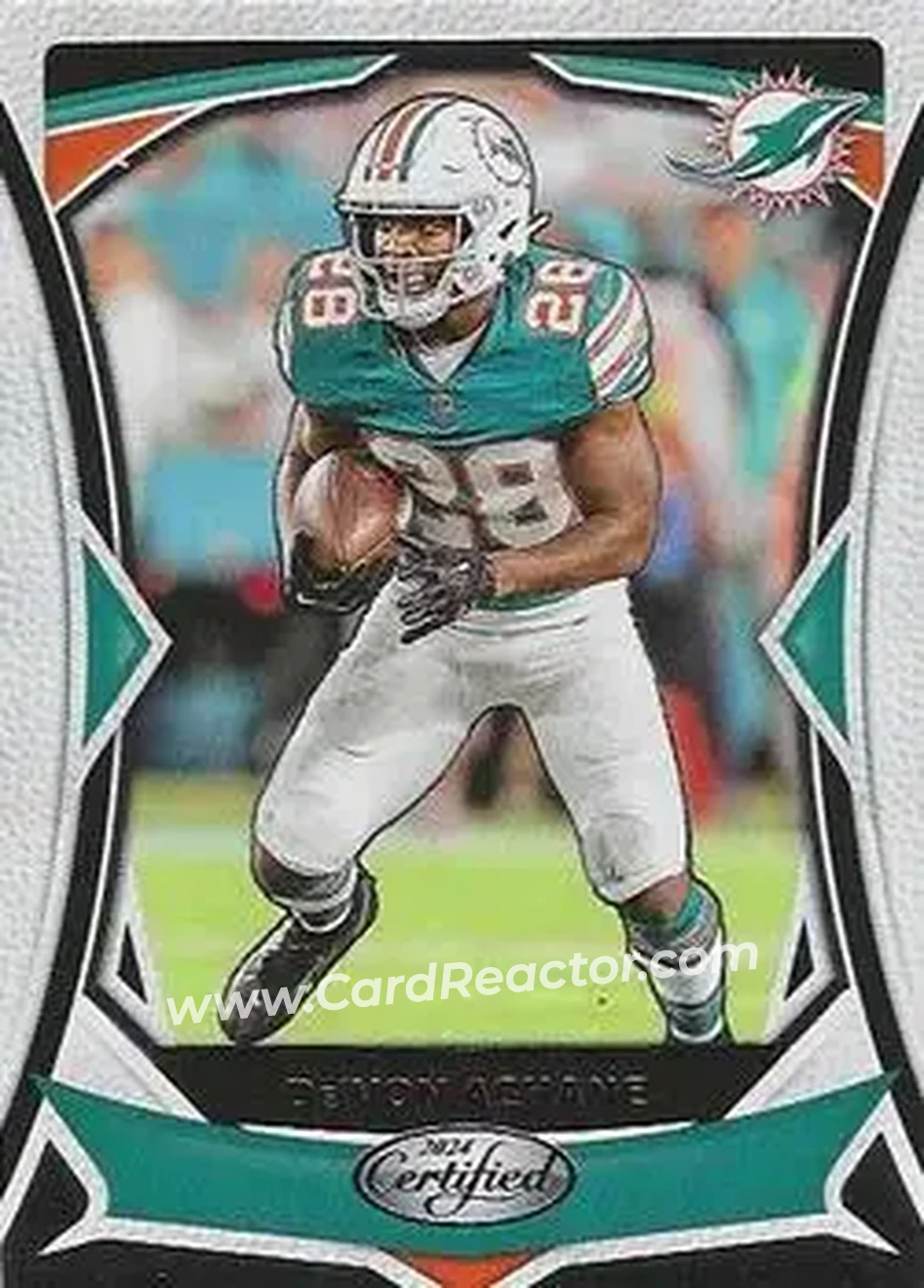 2024 Panini Certified #38 - De’Von Achane - Miami Dolphins - Front