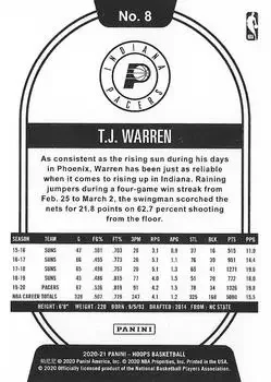 Back of T.J. Warren