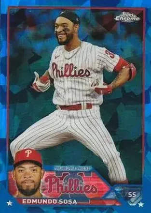 2023 Topps Chrome Update Sapphire Edition #USCS2 - Edmundo Sosa - Philadelphia Phillies