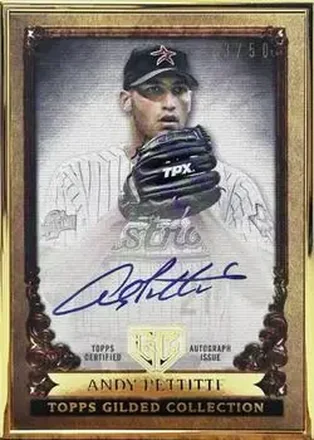 2023 Topps Gilded Collection - Gallery of Gold Autographs #GOG-AP - Andy Pettitte - Houston Astros