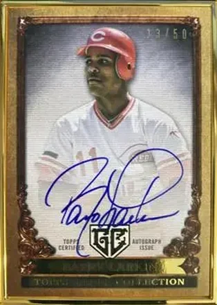 2023 Topps Gilded Collection - Gallery of Gold Autographs #GOG-BL - Barry Larkin - Cincinnati Reds