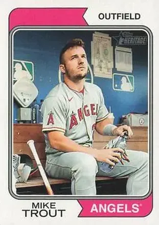 2023 Topps Heritage #5d - Mike Trout - Los Angeles Angels