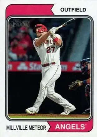 2023 Topps Heritage #5e - Mike Trout - Los Angeles Angels