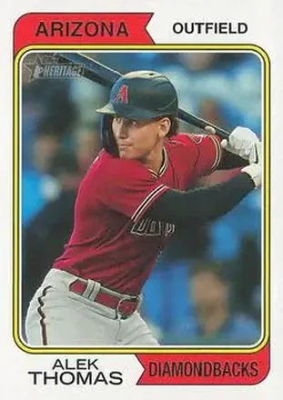 2023 Topps Heritage #6 - Alek Thomas - Arizona Diamondbacks